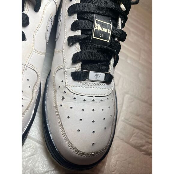 NIKE AIR FORCE 1 XXV Low '07 Shoes PATTERSON SQUARE GARDEN White Black - Picture 10 of 11